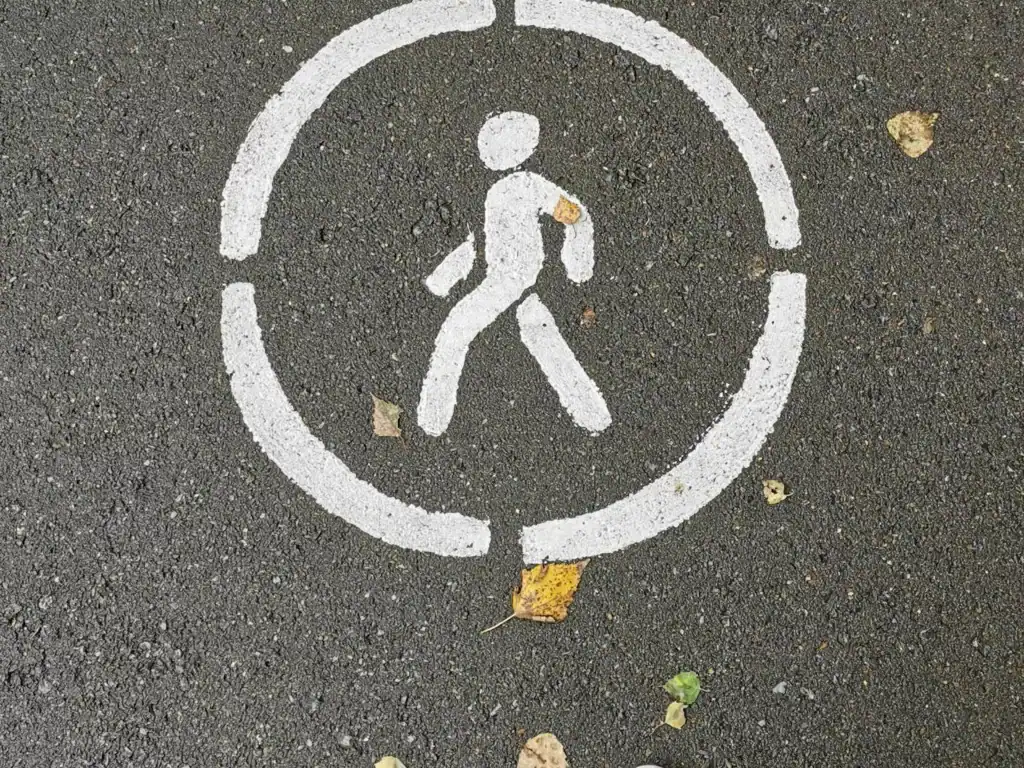 nudge on footpaths