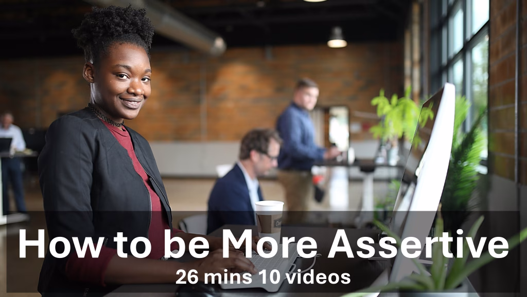 How to be more assertive title